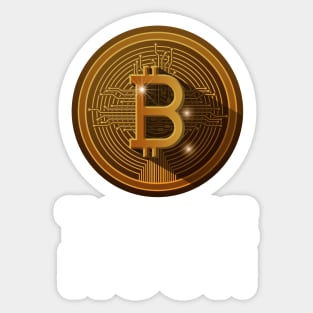 Bitcoin to the Moon Sticker